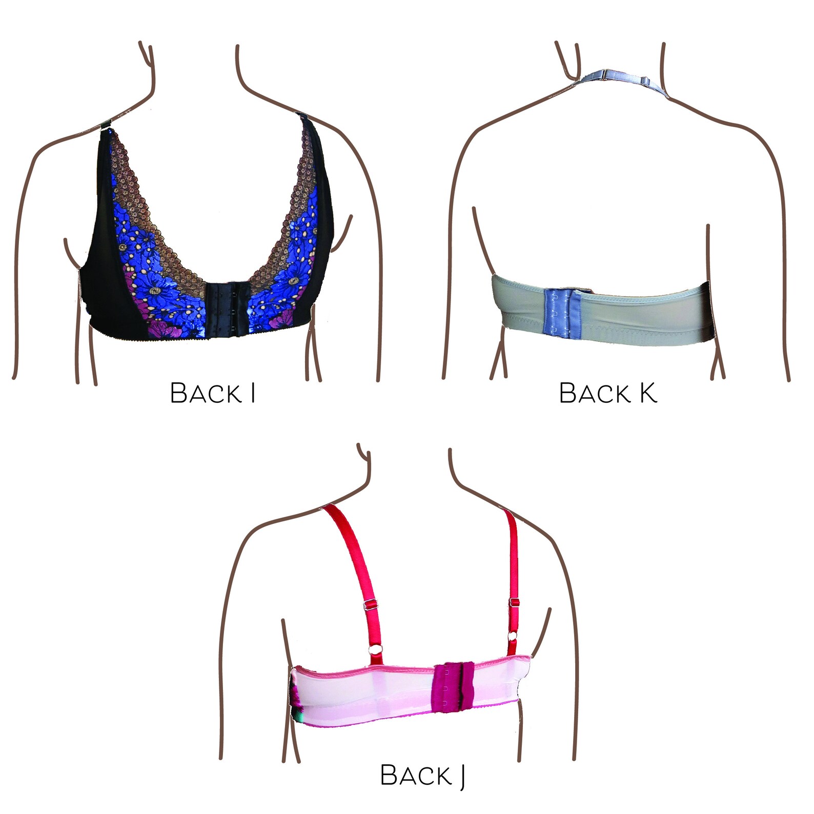 Delvine Bralette PDF Sewing Pattern High Neck Bra for Low Etsy UK