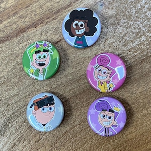 Fairly OddParents A New Wish button pin badges