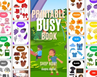 Busy Book Colors for Kids 11 pages