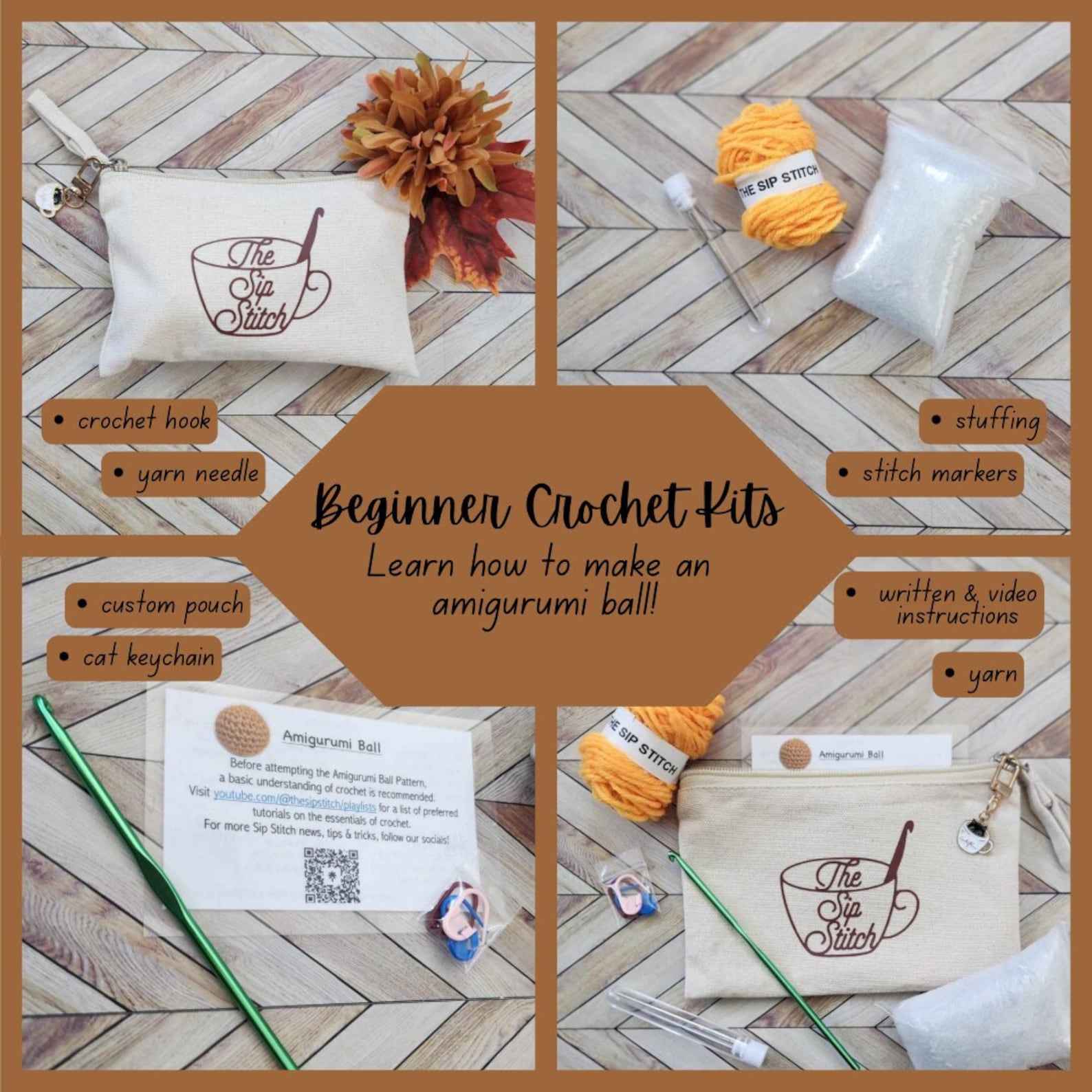 A-URA Crochet Kit For Beginners – Complete Starter Kit With Yarn, Hook & Instructions - View #7