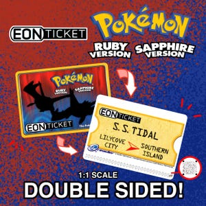 Aon Ticket - Pokemon Rubin & Saphir e-Reader Custom Card