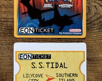 Eon Ticket - Pokemon Ruby & Sapphire E-reader Custom Card - Etsy Eon Ticket - Pokemon Ruby & Sapphire E-reader Custom Card - Etsy
