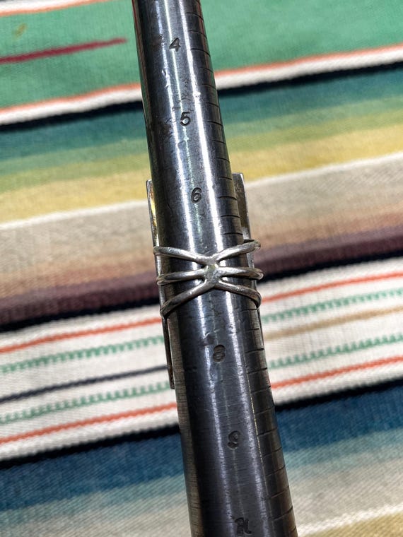 W. Begay RING, MULTI-STONE long rectangular desig… - image 10