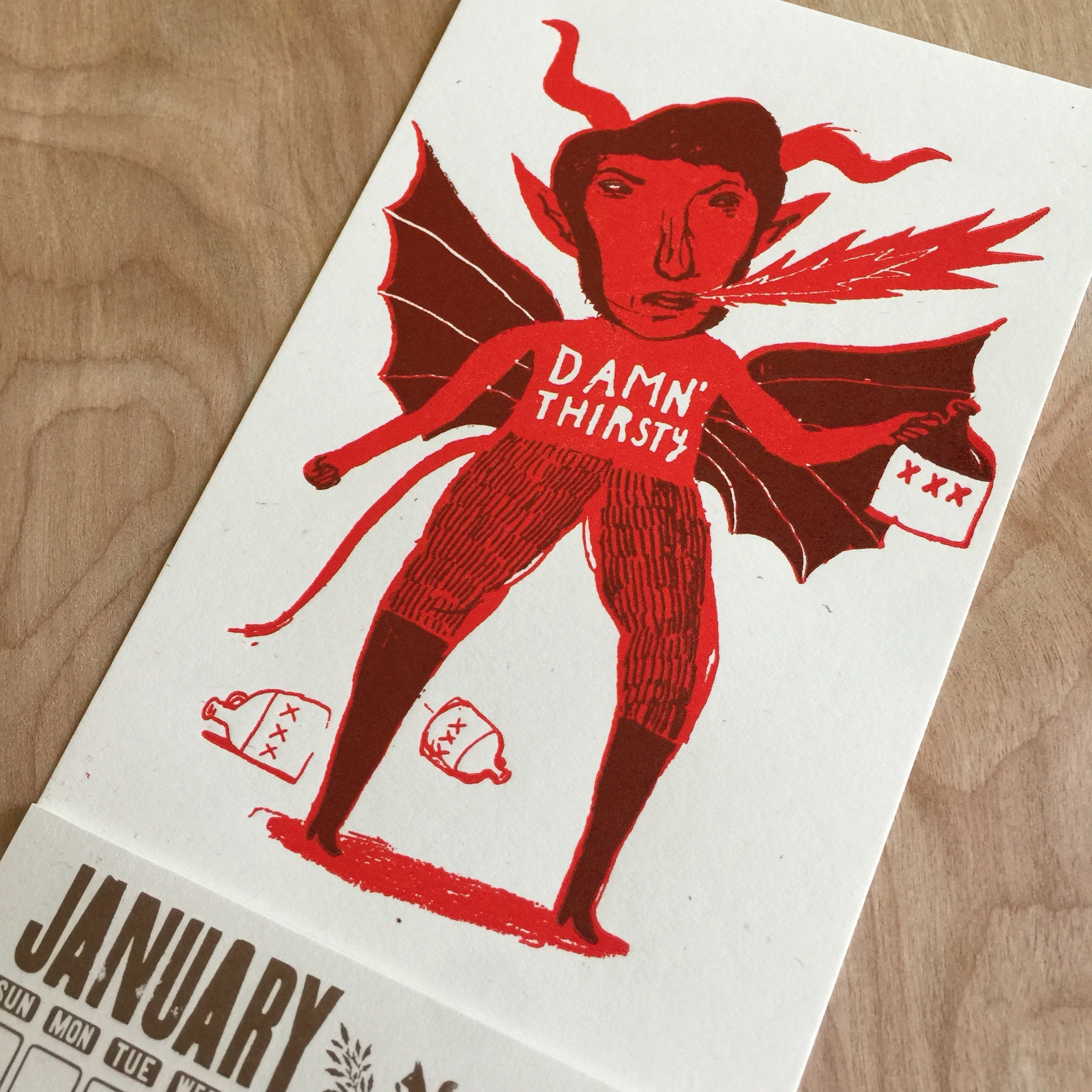 Moonshiners Christmas Special 2022 2022 Moonshine Devil Calendar Red Fire-Breathing Devil White | Etsy Uk