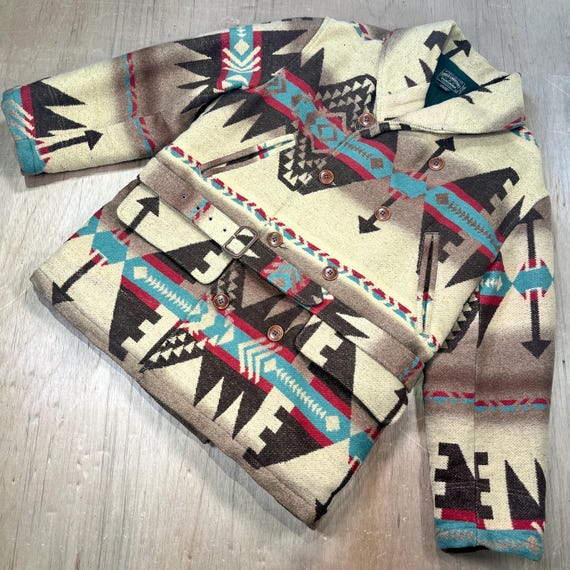 Vintage Southwestern Navajo Ranch Coat RALPH LAUREN Polo Country
