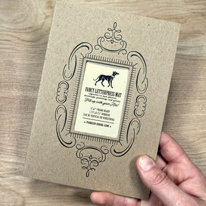 5X7 decorative kraft colored mat