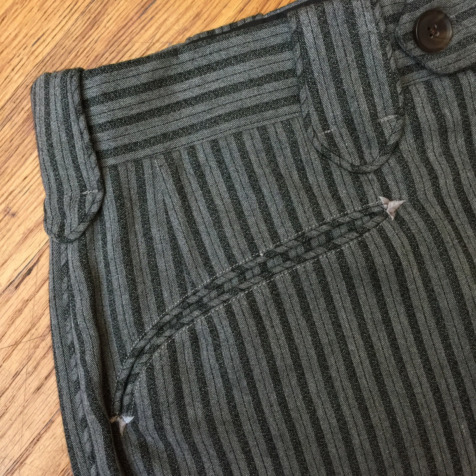 Gamblers stripe western pants Cad Zoots striped wool slacks Etsy