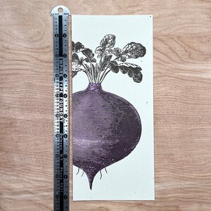 8 BEET GREETING CARDS Farmers Market hand printed Letterpress Card 10 size farmer's gift, garden, organic, root vegetables, food chef gifts image 8