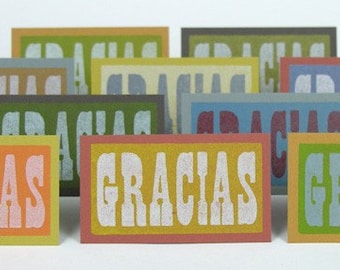 YOU PICK, 40 Petite MINI Cards, You Choose from Thank You Gracias cards Sweetheart gift tags I Love You Merci Besos cards Valentines Tiny