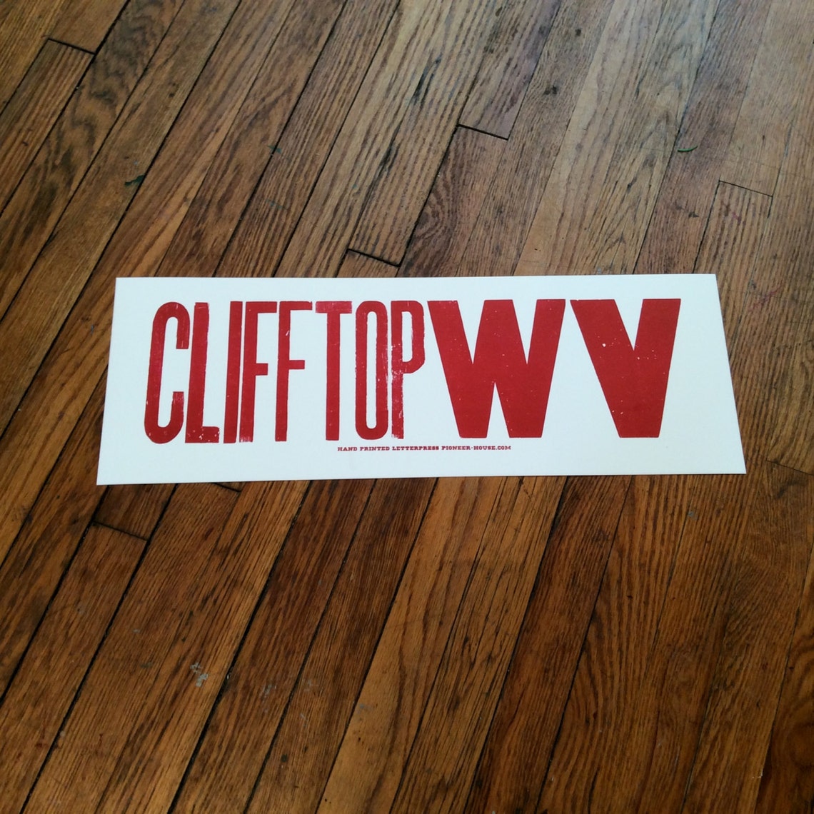 Festival Season CLIFFTOP WV Poster Big Hand Printed Etsy
