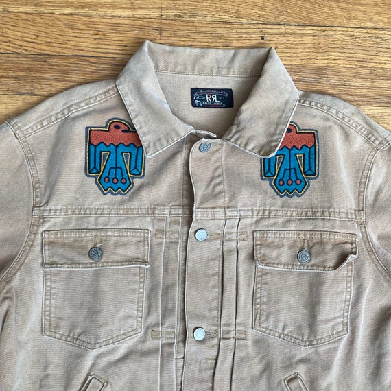 VINTAGE RRL Buckle Back Coat Ralph Lauren Khaki Denim Jean - Etsy