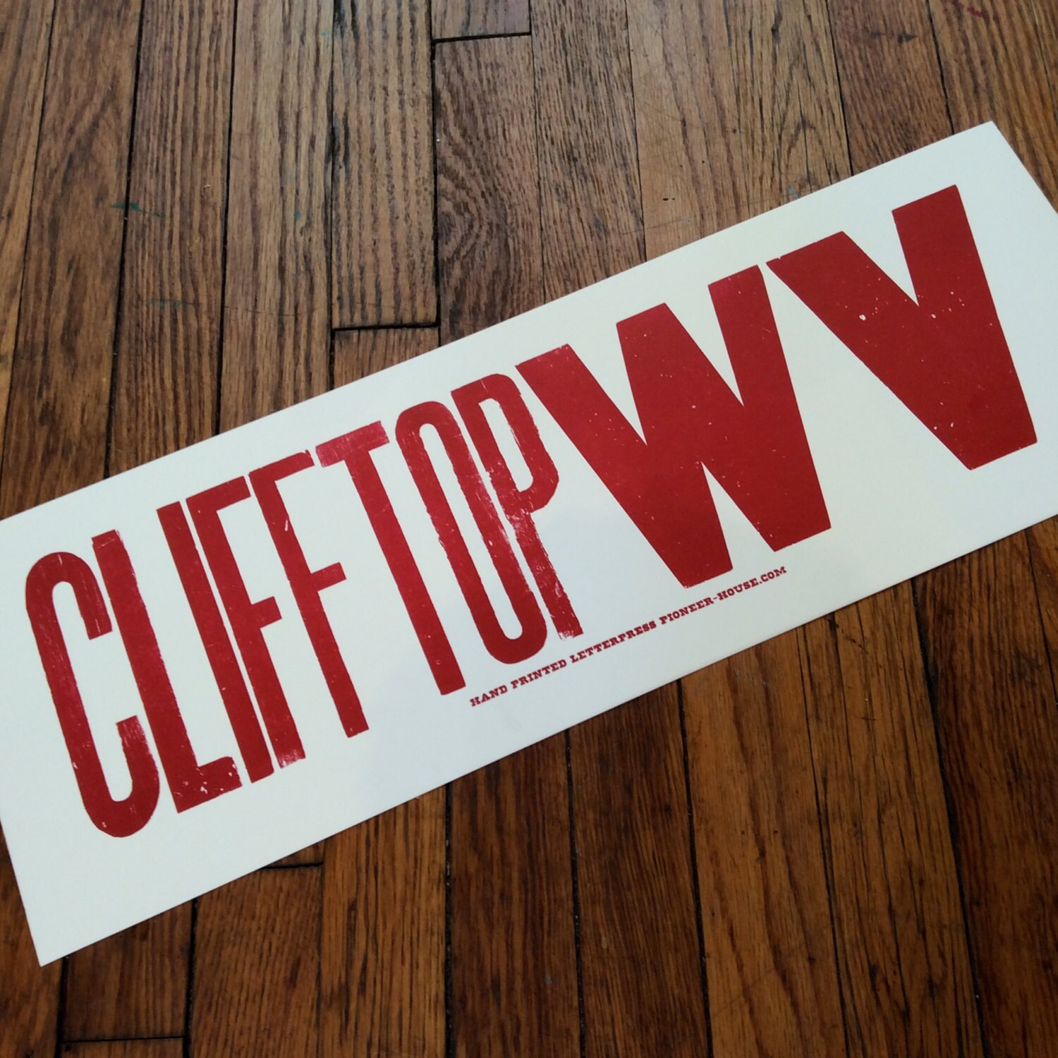 Festival Season CLIFFTOP WV Poster Big Hand Printed Etsy