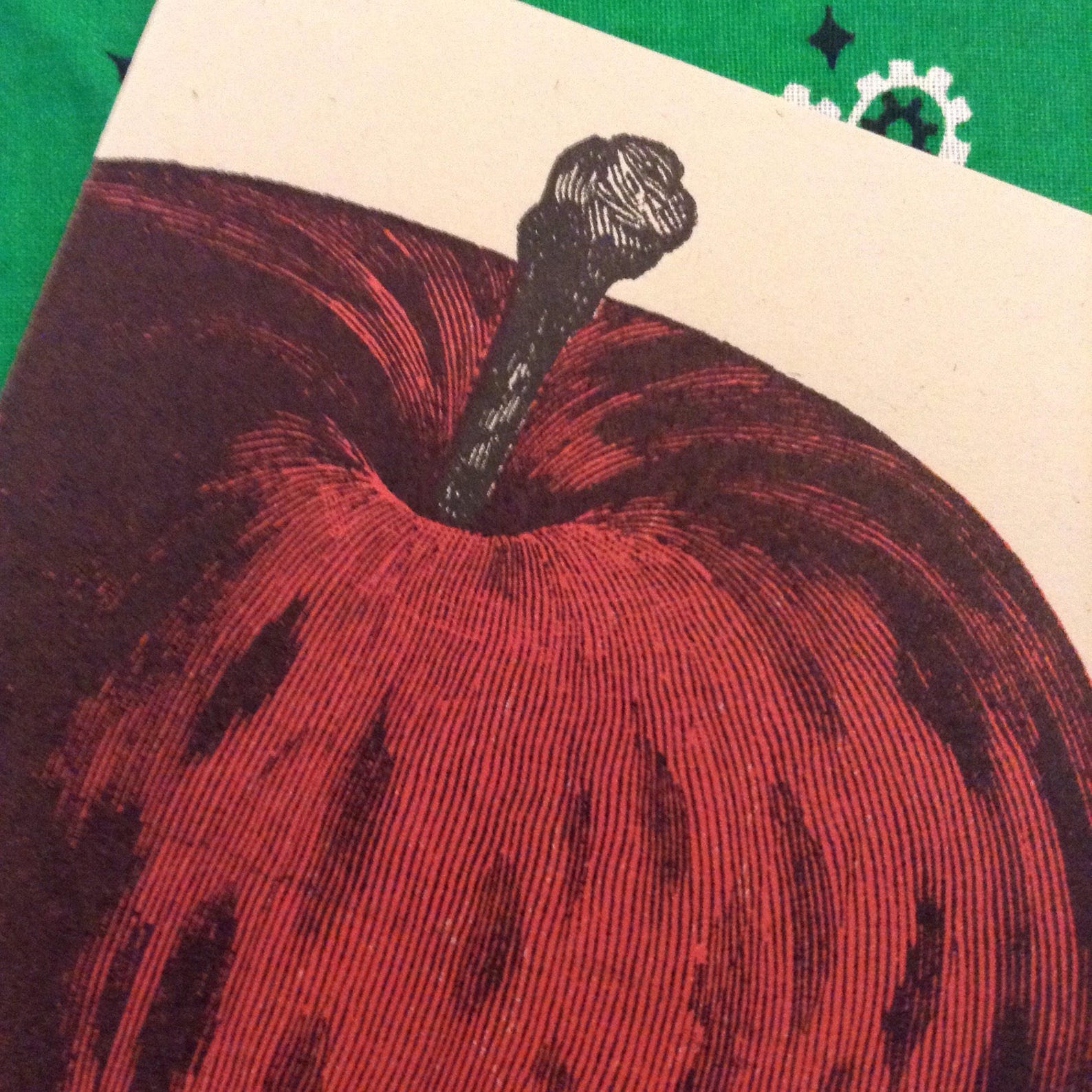 APPLE GREETING CARDS Farmers Market Letterpress Cards Apple Etsy