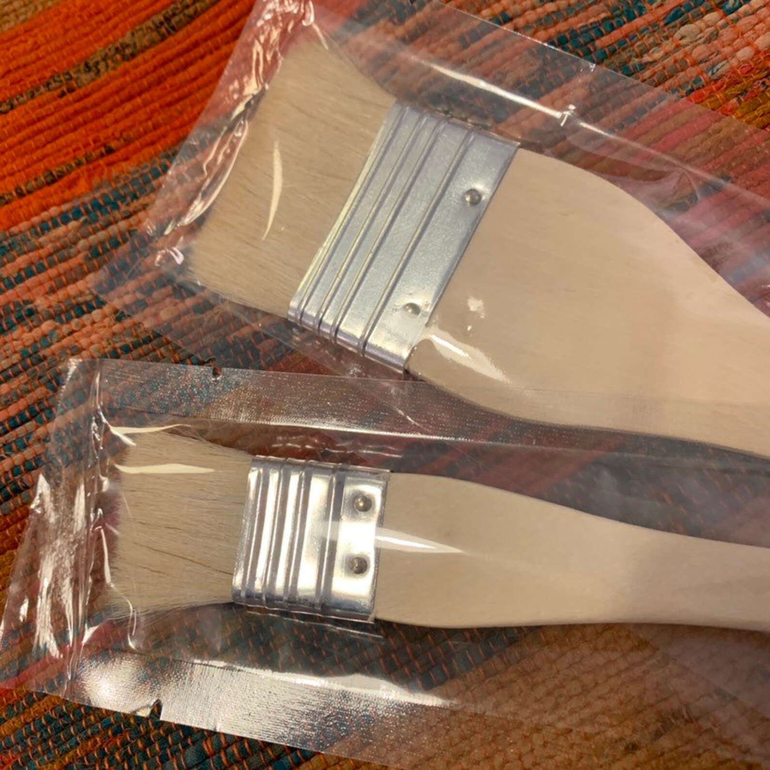 Pair of HAKE PAINT BRUSHES 1 Inch 2 Inch Natural Bristles Etsy