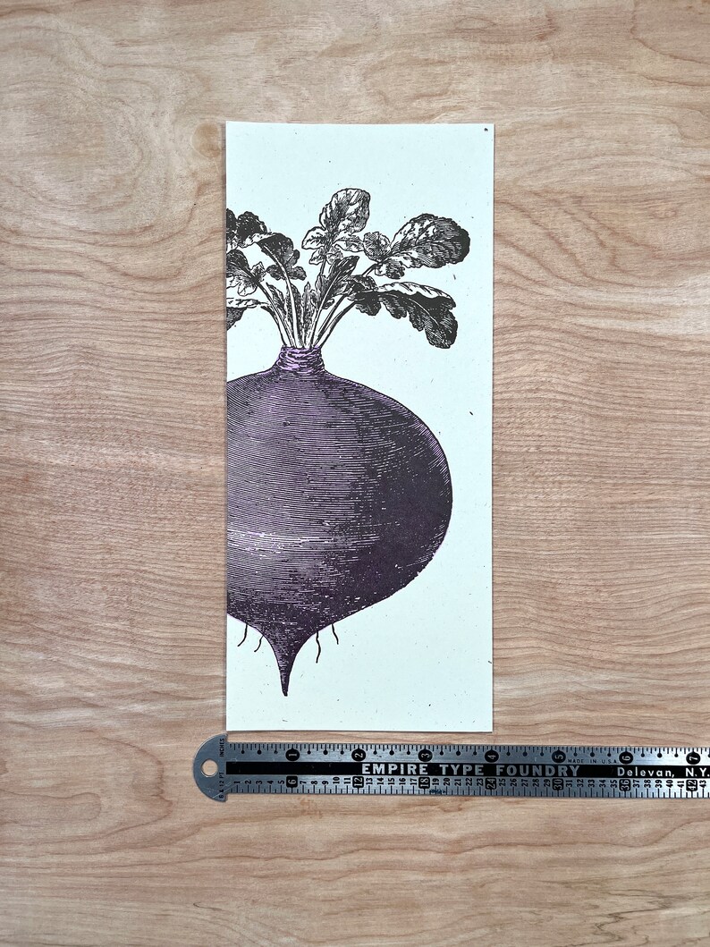 8 BEET GREETING CARDS Farmers Market hand printed Letterpress Card 10 size farmer's gift, garden, organic, root vegetables, food chef gifts image 9