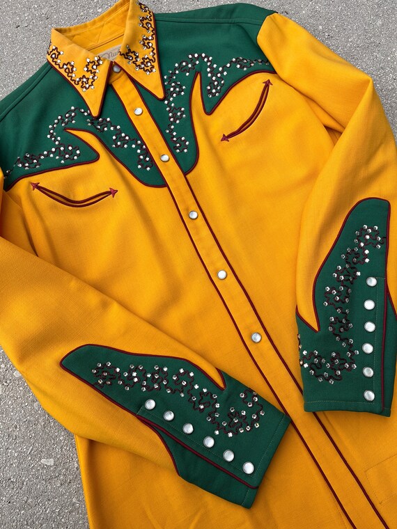 NUDIE SUIT with RHINESTONES Chainstitch wool gabardin… Gem