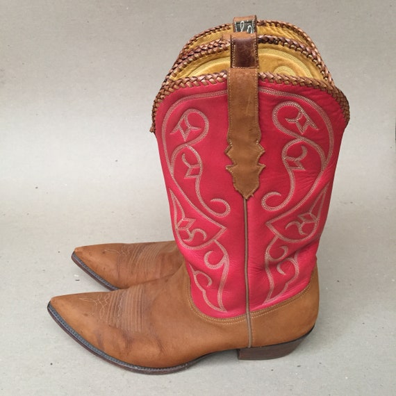 STALLION COWBOY BOOTS Vintage Western 