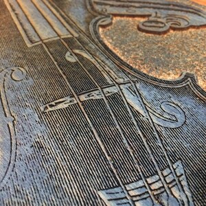 FIDDLERS CONVENTION poster Violin poster Old time music sign Letterpress poster Bluegrass poster Kentucky decor Rustic art Fiddle sign Music image 5