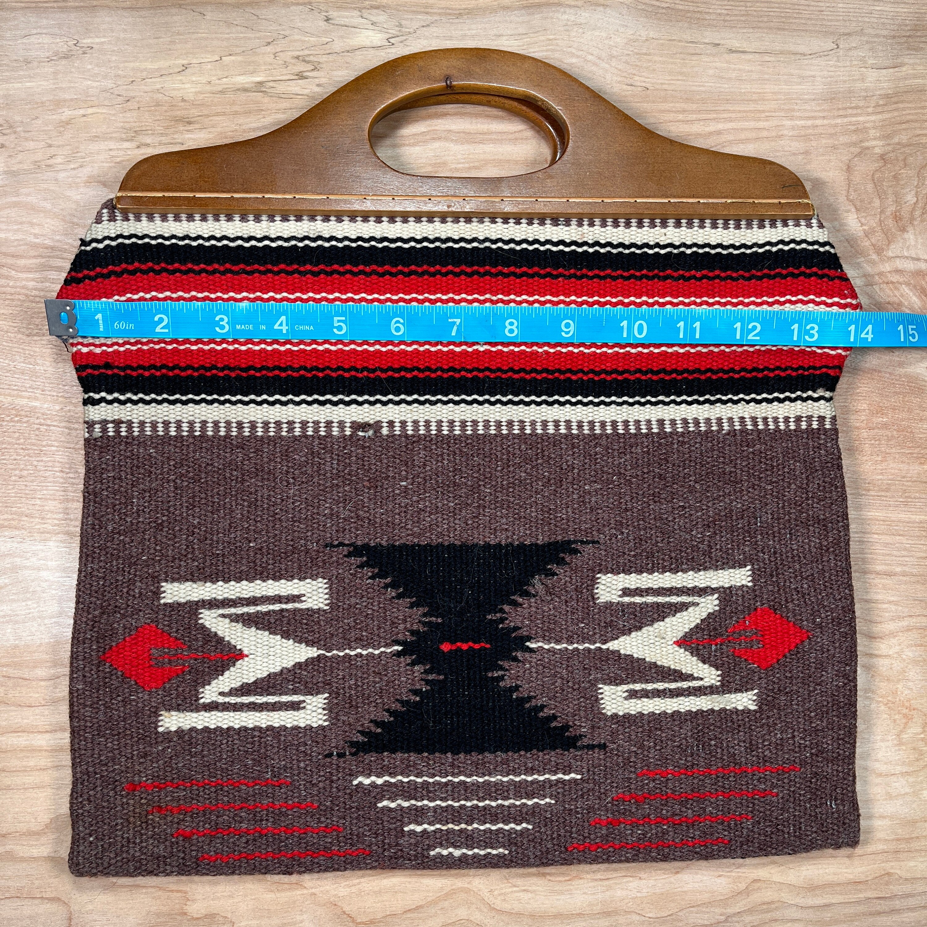1940s Chimayo by Ganscraft Wallet Clutch Red/Black/Blue