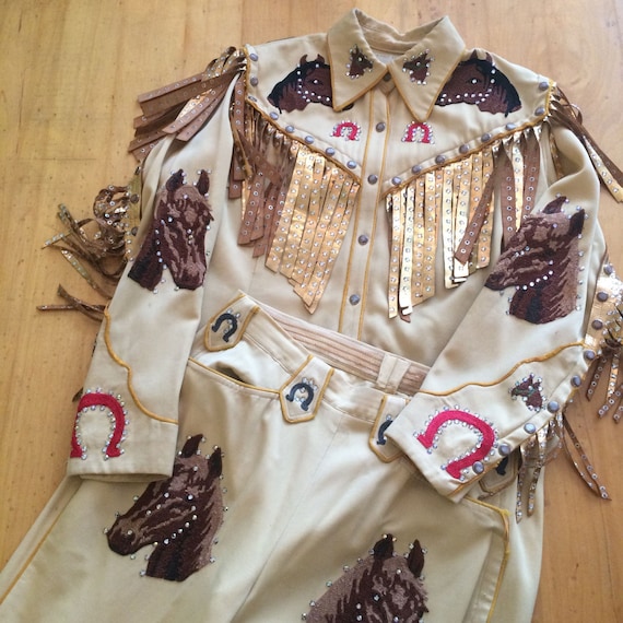 1940s COWGIRL Western suit Vintage western wear Mu