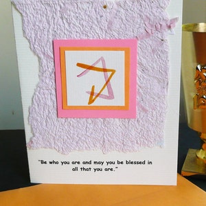 Bat Mitzvah Card or Invitations with Star of David and Quote Judaic card with Quote image 2