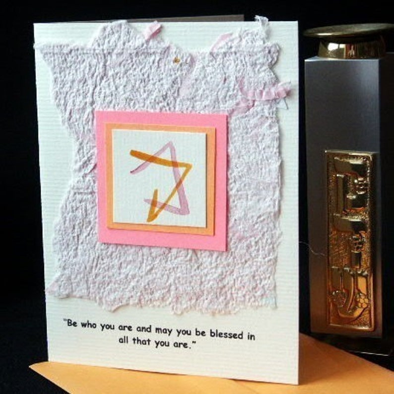 Bat Mitzvah Card or Invitations with Star of David and Quote Judaic card with Quote image 4