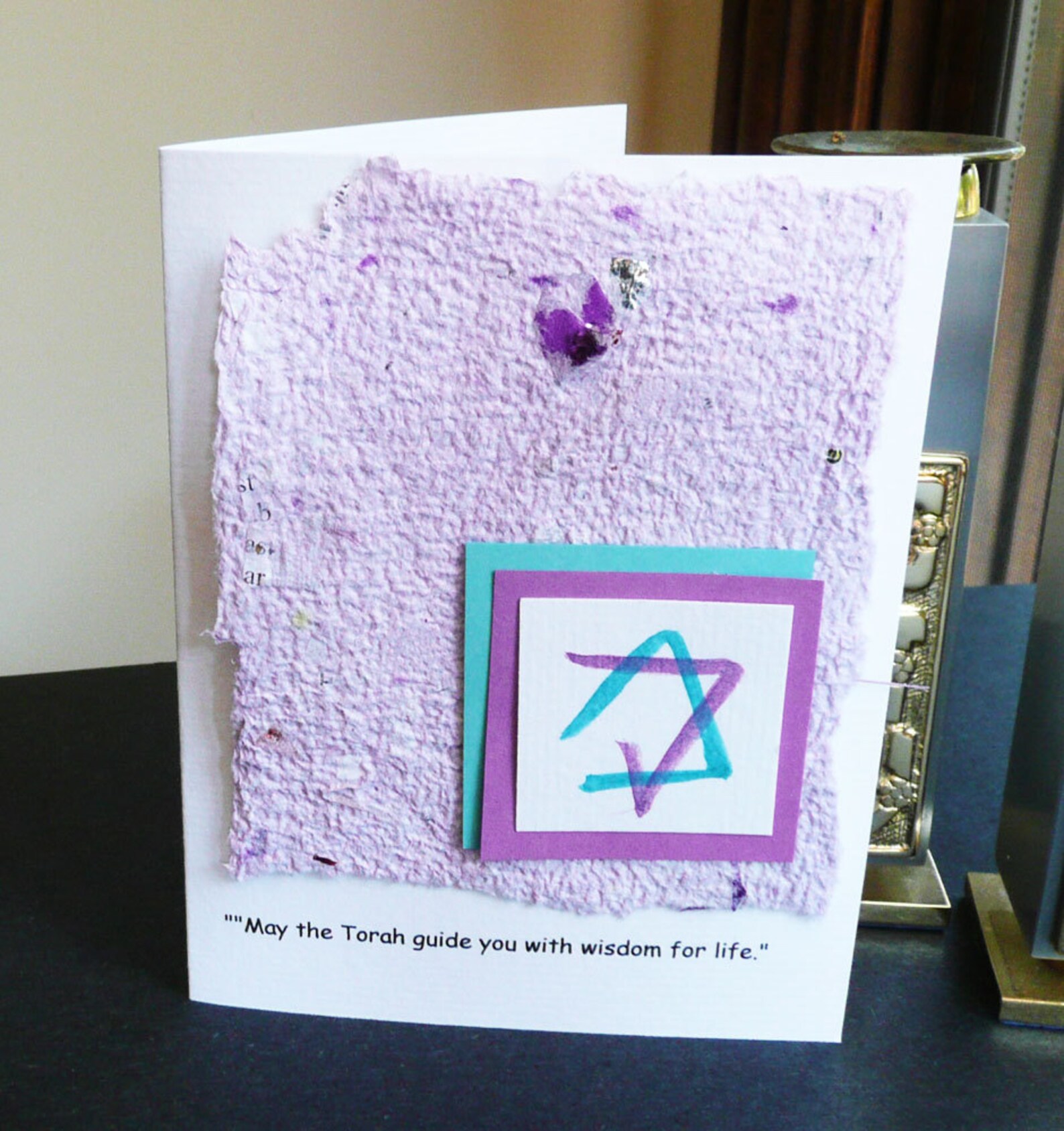 Personalized Handmade Bat Mitzvah Card or Invitation With Etsy UK