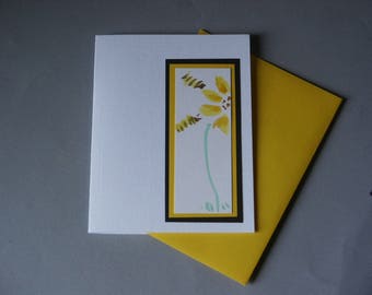 Sunflower with Bees Personalized Thank You Note Cards set of 6 cards with envelopes