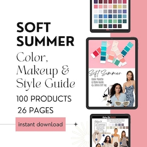 Soft Summer Color Analysis, Style Guide, Makeup Palette (PDF Download)
