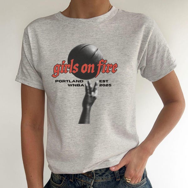 Girls on Fire - Portland Fire WNBA Baby Tee (Youth shirt)