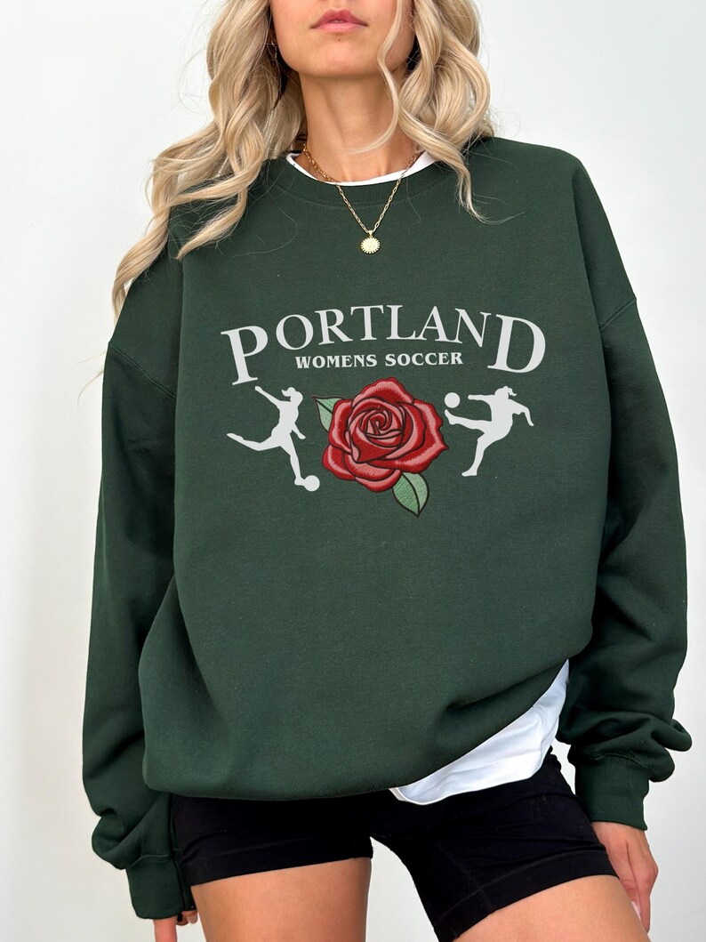 Portland Thorns Rose Sweatshirt Unisex image 2