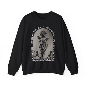 Sudadera unisex con cuello redondo y estampado de Portland Thorns imagen 4