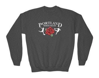 Camiseta juvenil de cuello redondo de Portland Thorns