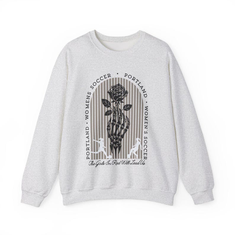 Sudadera unisex con cuello redondo y estampado de Portland Thorns imagen 5