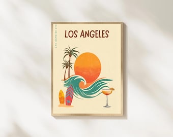 Los Angeles Wall Print Travel Poster