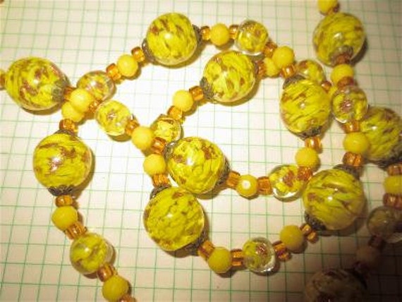 Italian Murano Glass Beads Necklace - Vintage 196… - image 8