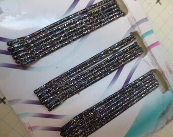 Mid Century Antique Rhinestone Hair Pin Seven mid century rhinestone hair clip accessories doll size  main image 3
