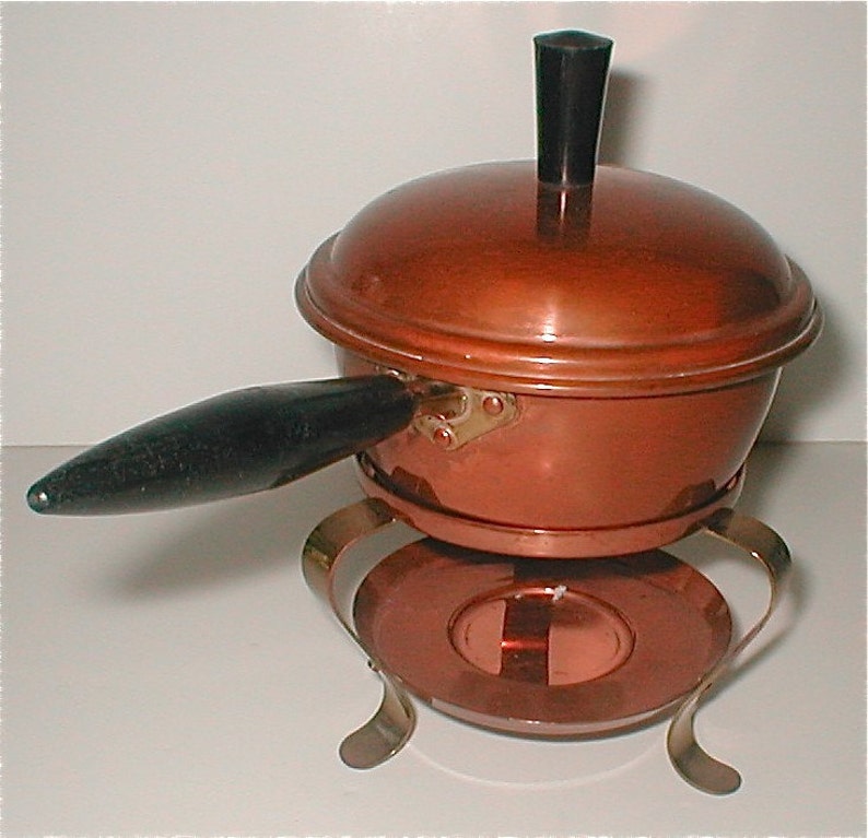 Mid Modern Copper Butter Warmer Small Sauce Pot on Warming Etsy