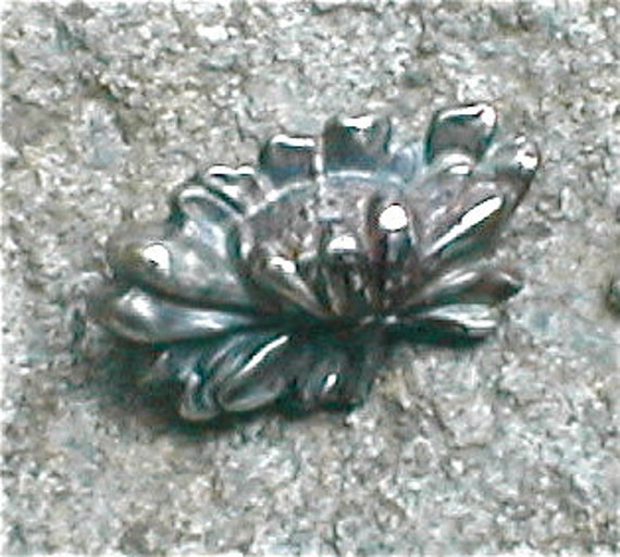 1930s Sterling Scatter Pin - Chrysanthemum Flower… - image 1