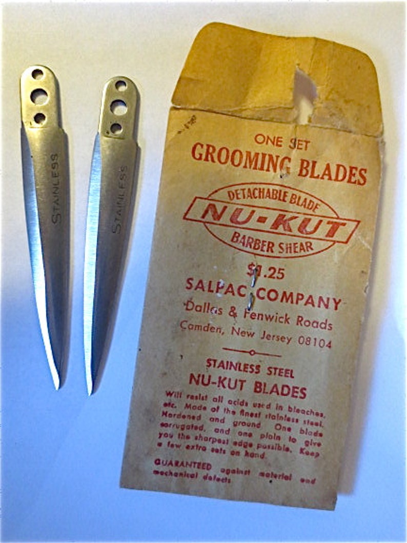 NuKut Detachable Blades for Barber Shears Salpac Company Etsy