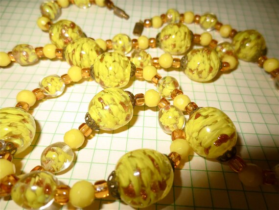 Italian Murano Glass Beads Necklace - Vintage 196… - image 6