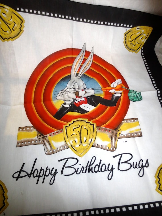 Bugs Bunny Bandana - 50th Birthday Scarf  - Warner