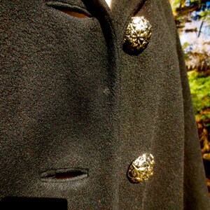 Fabulous Black Cashmere Coat Vintage 1960s Chic Notched Collar - Etsy