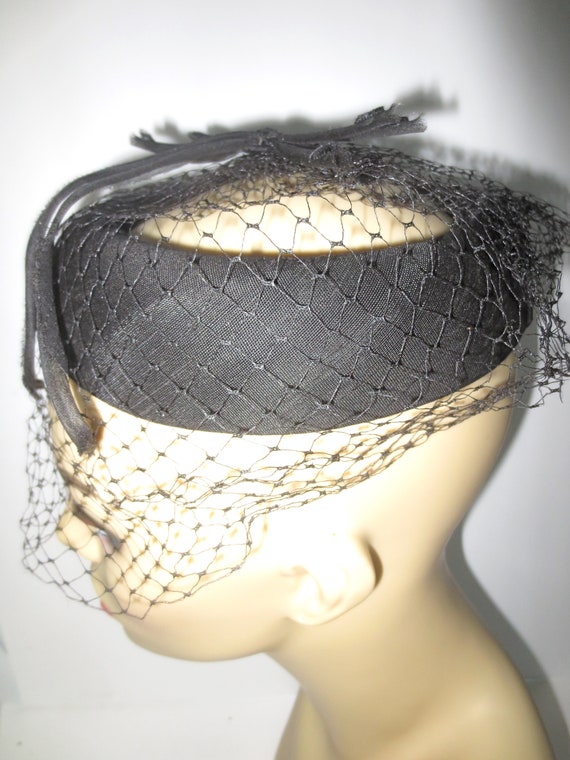 Charming Spider Black Veiled Hat - Cocktail Dress… - image 7