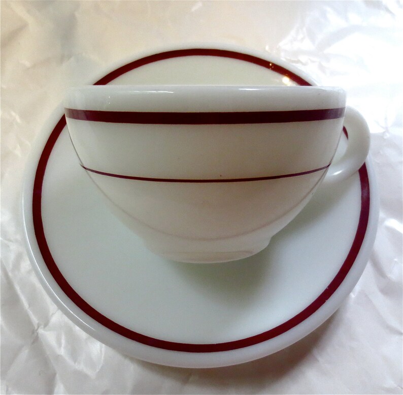 Corning Pyrex Tableware Coffee / Tea Cup and Saucer Vintage Etsy