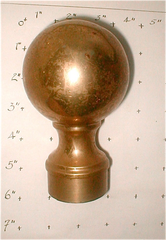 Items similar to 3 Inch Brass Ball Finial Flag Pole Topper Ball Top