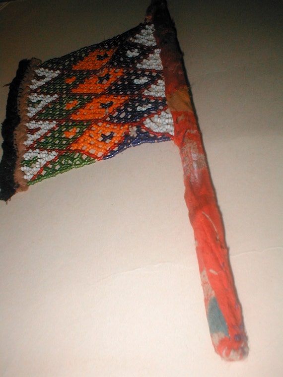 African Ndebele Beaded Flag Vintage 20s Tradition… - image 5