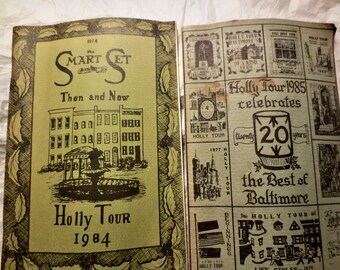 The Baltimore City Holly Tour - 1984 and 1985 - Historical  Buildings Churches and Homes  - Tour Schedule With Historical Notes