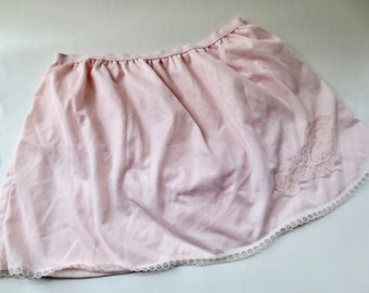 Mini Skirt Half Slip and Panties - Brilliant Lingerie From the 1960s - Sized Petite - All In One Intimate Wear