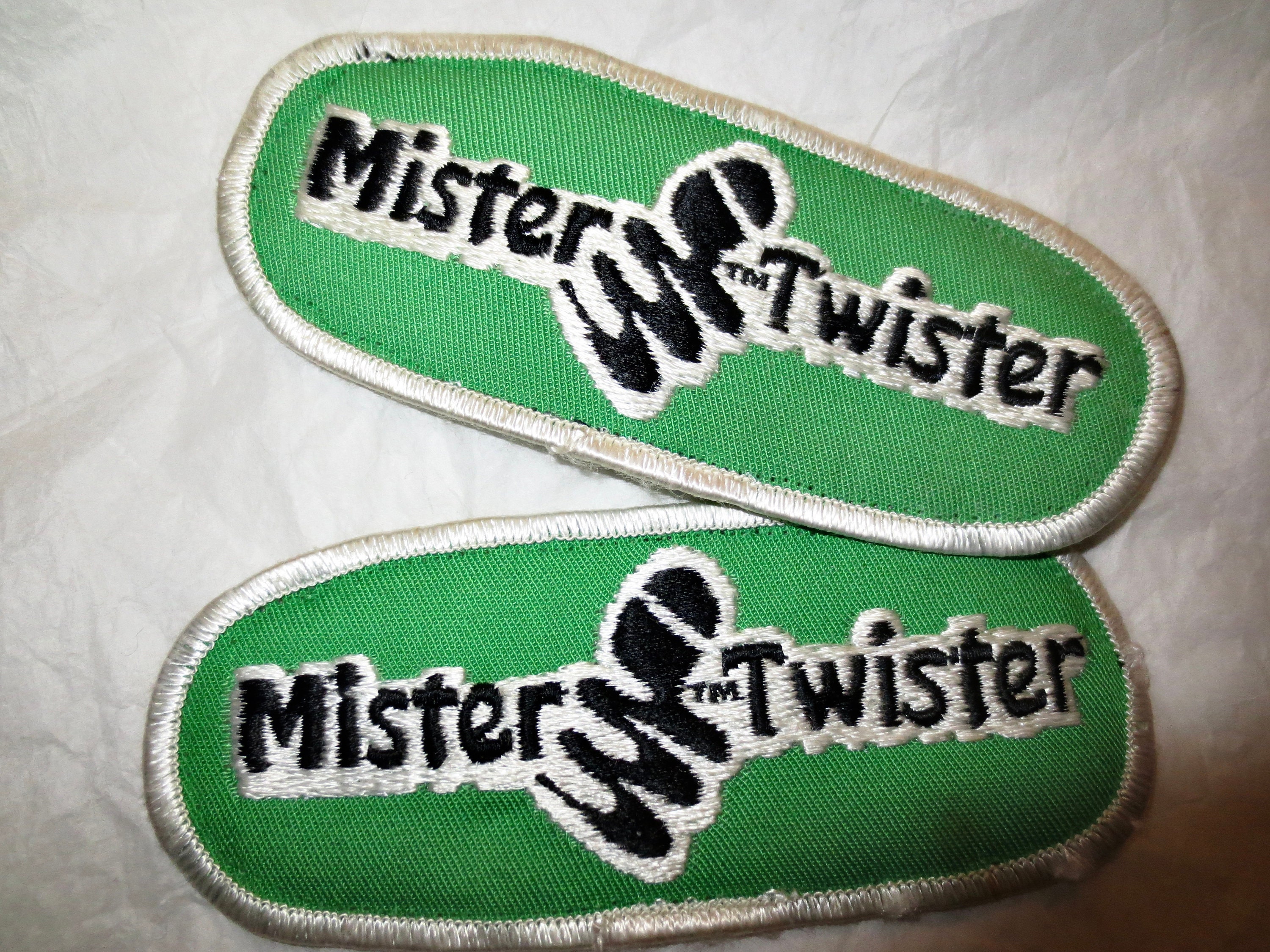 Mister Twister Vintage Fishing Hat Patch Embroidered Sports Patch